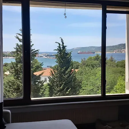 House With Bosphorus View, Elevator, Air Conditioning And Parking Daire